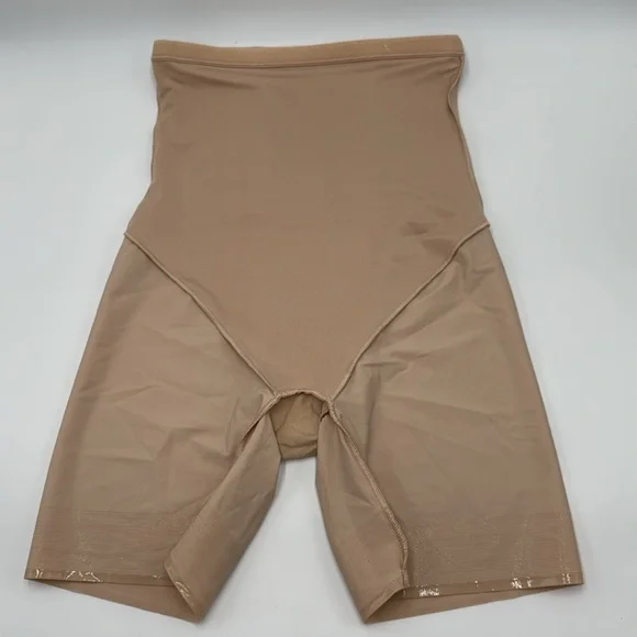 NWT Slim-Shaper by Miracle Brands Hi-Waist Thigh Slimmer - Size L (Nude) - Picture 8 of 12